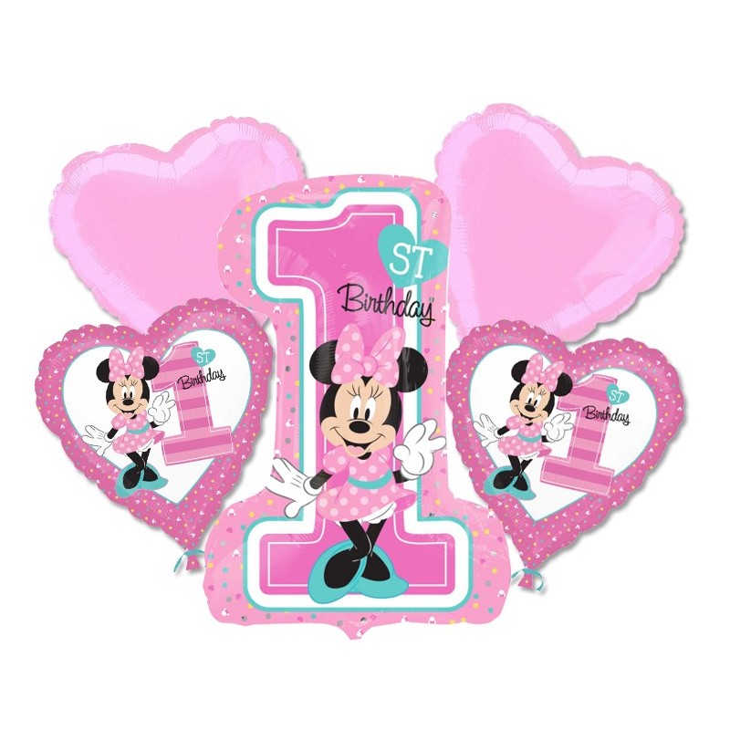 Bouquet n 1 - Palloncini 1 Anno Minnie