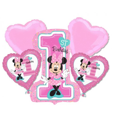 Bouquet n 1 - Palloncini 1 Anno Minnie