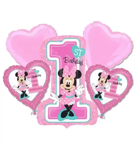 Bouquet n 1 - Palloncini 1 Anno Minnie