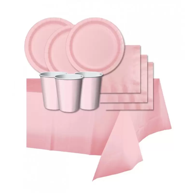 KIT N 3 -ADDOBBI FESTA TINTA UNITA CLASSIC PINK ROSA