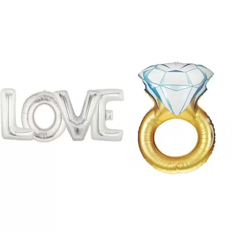 4 PALLONCINI LETTERE ALFABETO FOIL