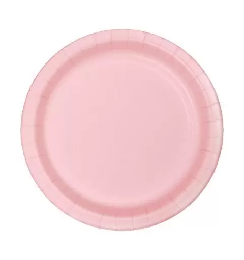 PIATTI DESSERT TINTA UNITA CLASSIC PINK ROSA 40PZ