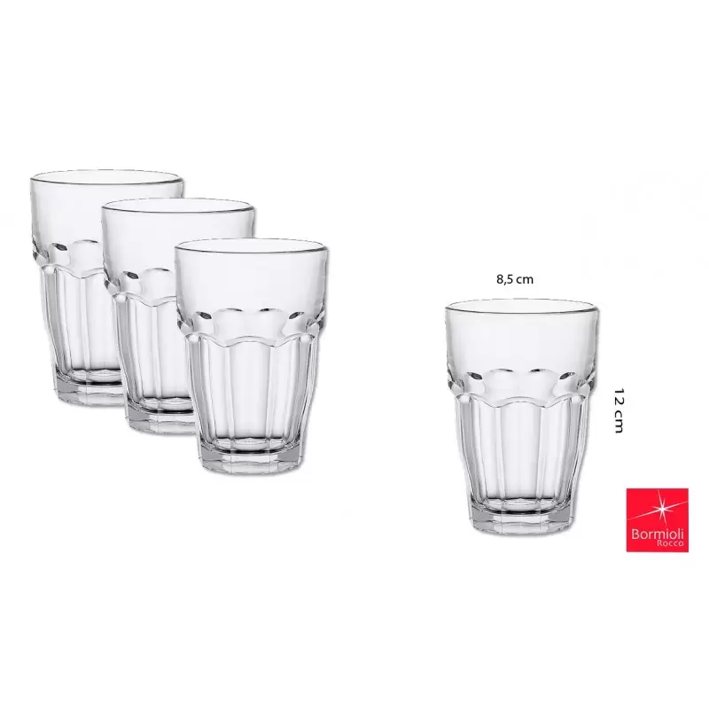 BICCHIERI BORMIOLI ROCK BAR LONG DRINK 37 CL 12 PZ