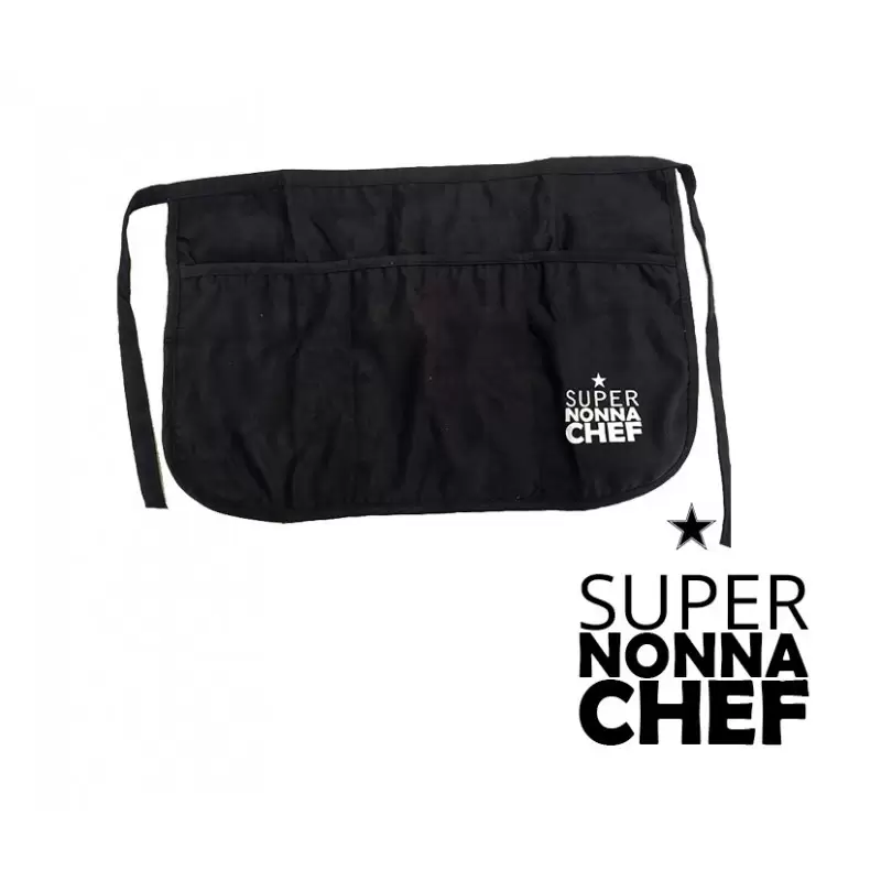 GREMBIULE CORTO STAMPA "SUPER NONNA CHEF"