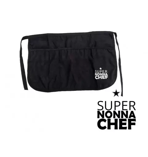 GREMBIULE CORTO STAMPA "SUPER NONNA CHEF"