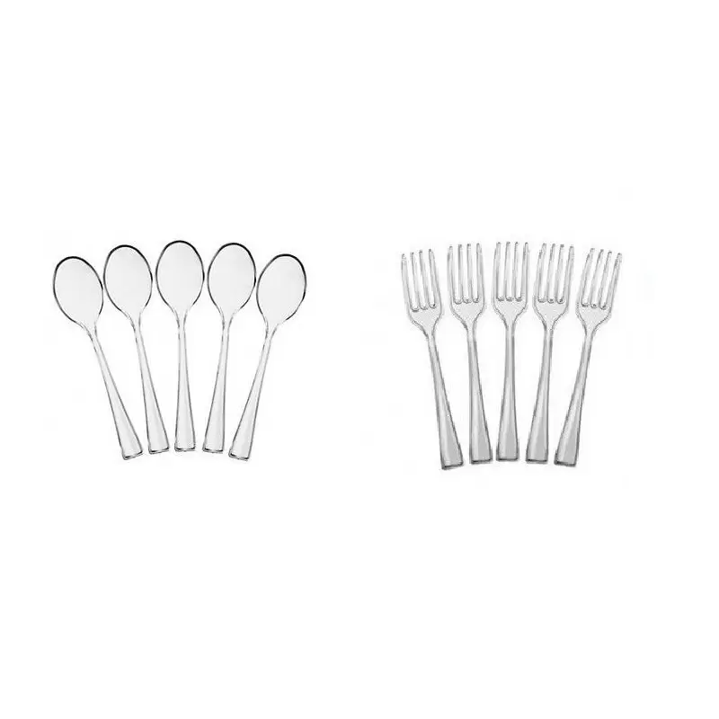 48 MINI CUCCHIAINI IN PLASTICA