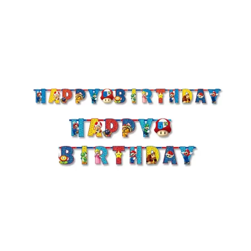 FESTONE GHIRLANDA HAPPY BIRTHDAY SUPER MARIO RUN 9901542