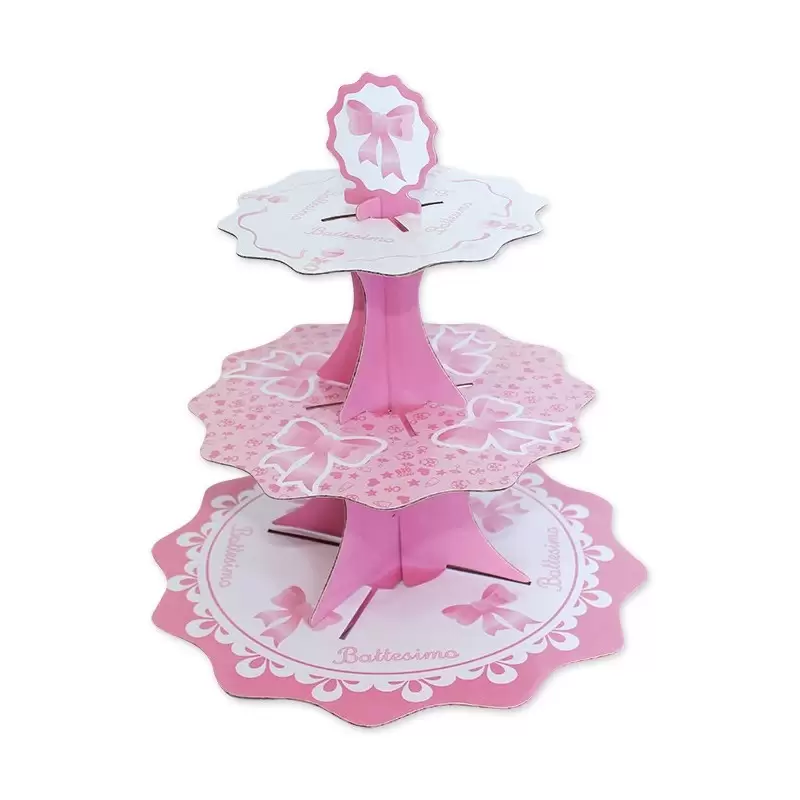ALZATINA CUP CAKE BATTESIMO SONAGLIO ROSA 42902