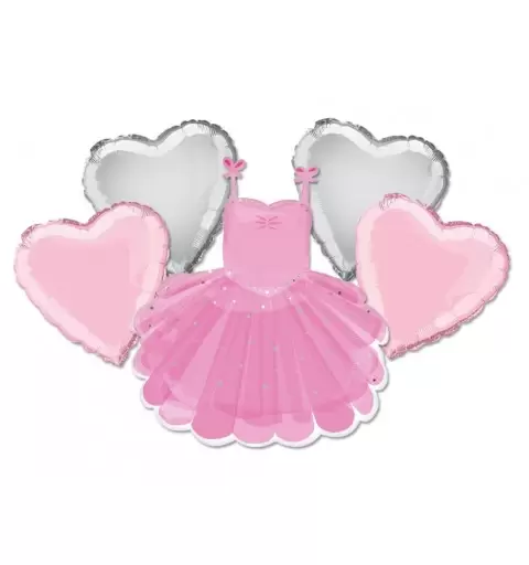 IRPot - BOUQUET PALLONCINI FOIL BALLERINA TUTU'