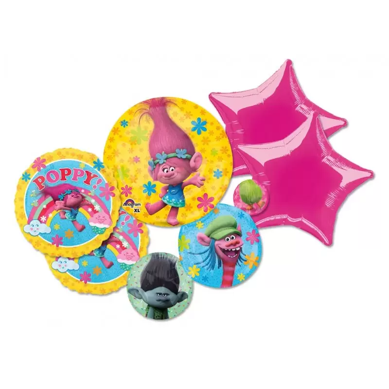 BOUQUET N 2 PALLONCINI TROLLS