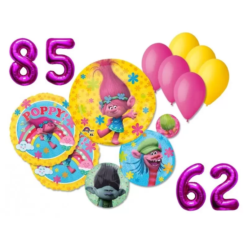 BOUQUET PALLONCINI N 4 TROLLS