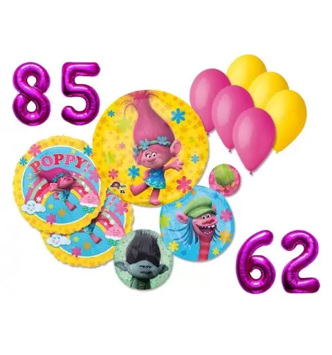 BOUQUET PALLONCINI N 4 TROLLS