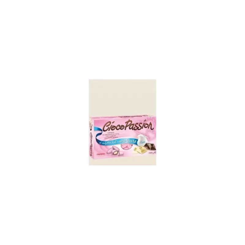 KIT N 50 - BATTESIMO FIOCCO ROSA + CONFETTI CRISPO CIOCOPASSION 1 KG