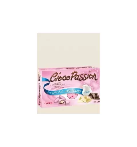 KIT N 50 - BATTESIMO FIOCCO ROSA + CONFETTI CRISPO CIOCOPASSION 1 KG