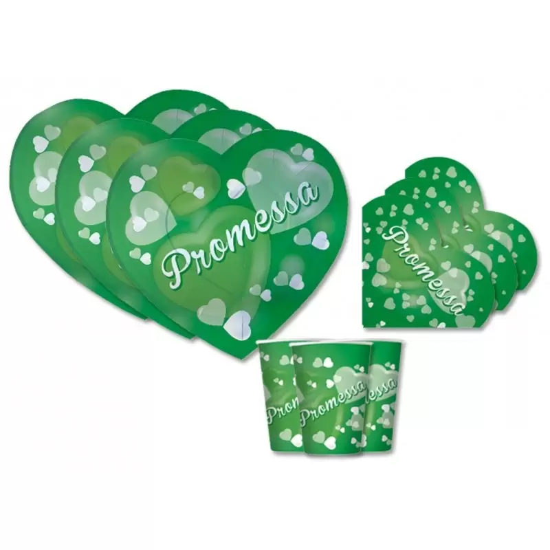 KI N 29 - COORDINATO TAVOLA PROMESSA CUORE