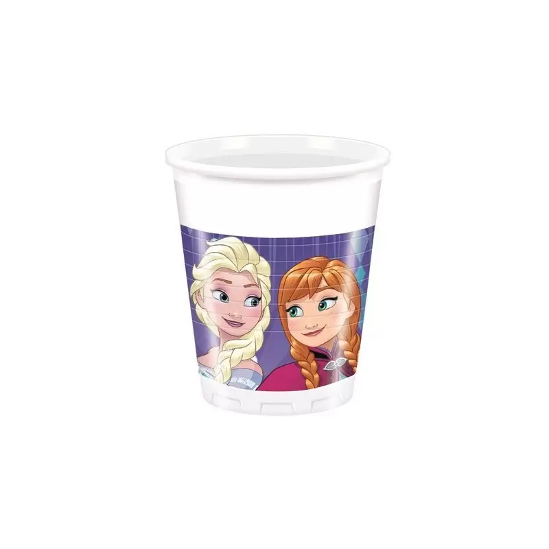 KIT 21 - 133 PZ.FROZEN REGNO DI GHIACCIO + TOVAGLIA E PALLONCINI LILLA