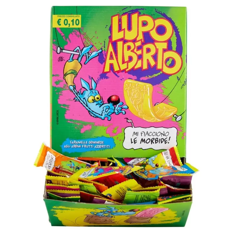 CARAMELLE GOMMOSE LUPO ALBERTO ESPOSITORE 200 PZ