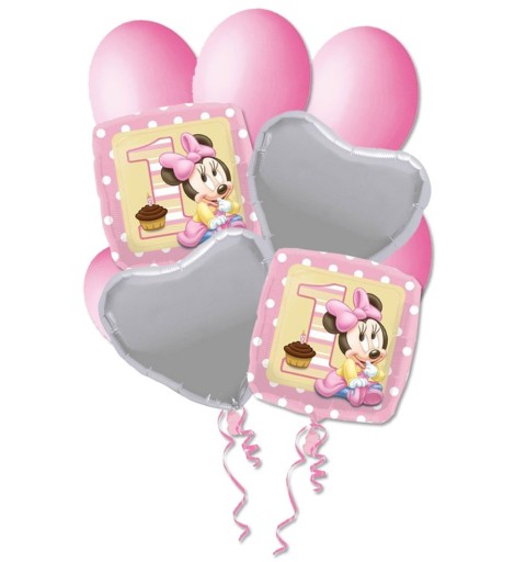BOUQUET PALLONCINI N 9 - MINNIE BABY