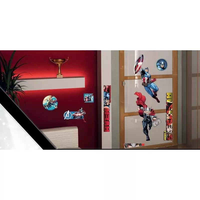 STICKERS FROZEN DISNEY ANNA ELSA 2 FOGLI 50 X 70 CM WALLDYS16