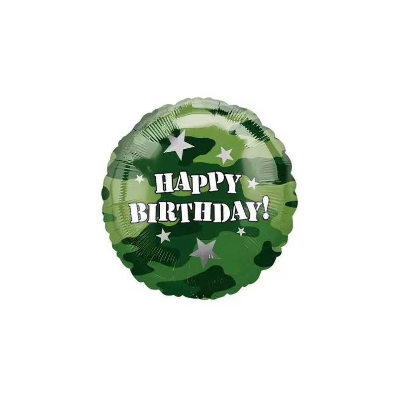 PALLONCINO FOIL MILITARE MIMETICO 118128