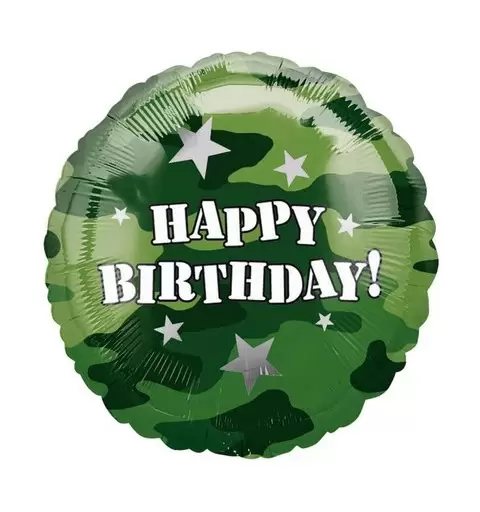 PALLONCINO FOIL MILITARE MIMETICO 118128