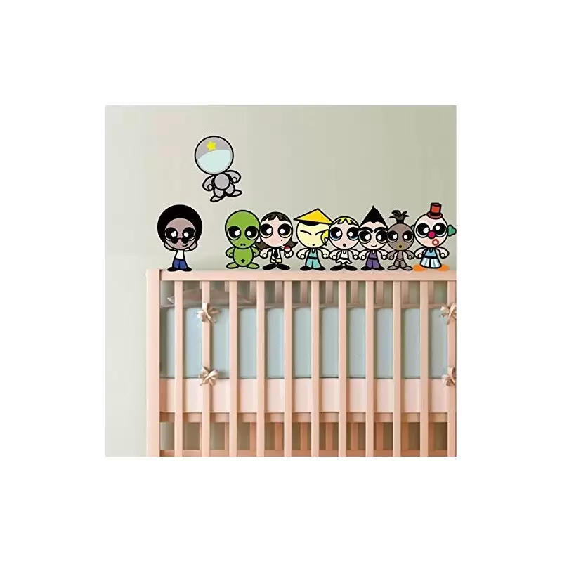 WALL STICKERS  ARCA DI NOE ANIMALI WALLKID101 2 FOGLI 50 X 70 CM