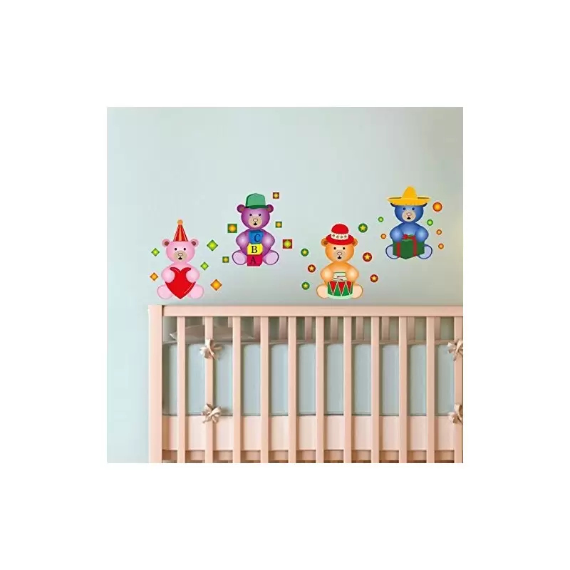 STICKERS ADESIVI FIORI A CUORE 4 FOGLI A3 WALLFLO204