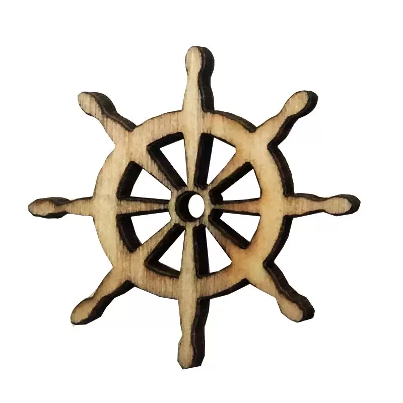DECORAZIONI LEGNO ALBERELLO 24 PZ.  L1663