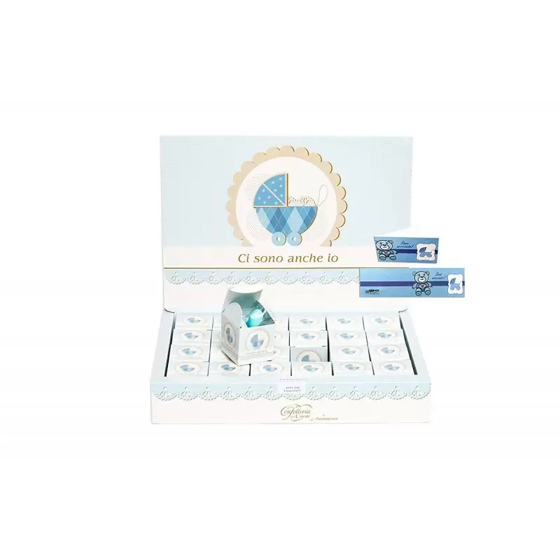 CIOCAMOUR SWEET DAYS NASCITA CELESTE U5025 CONFETTI AMARISCHIA CONF. 24 ASTUCCI