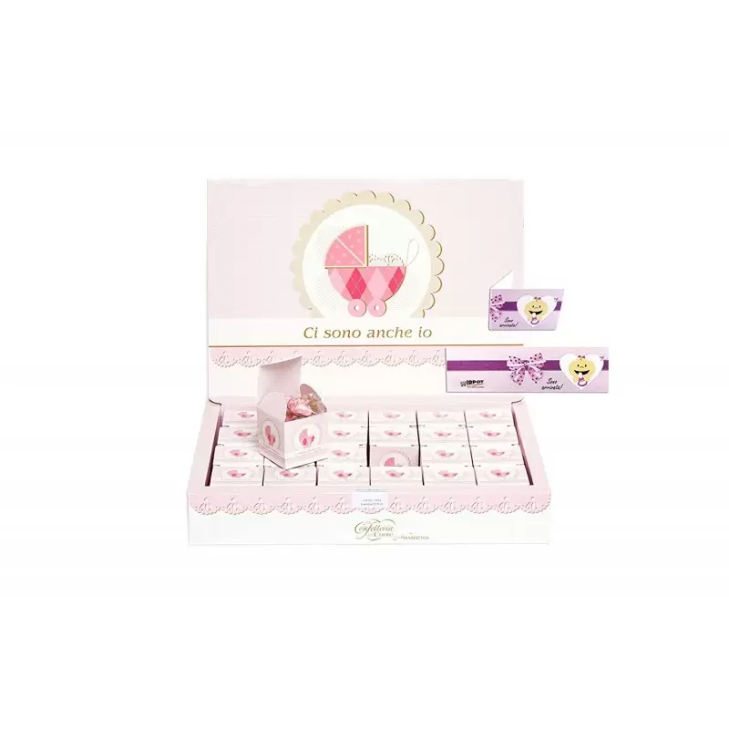CIOCAMOUR SWEET DAYS NASCITA ROSA U5027 CONFETTI AMARISCHIA CONF. 24 ASTUCCI