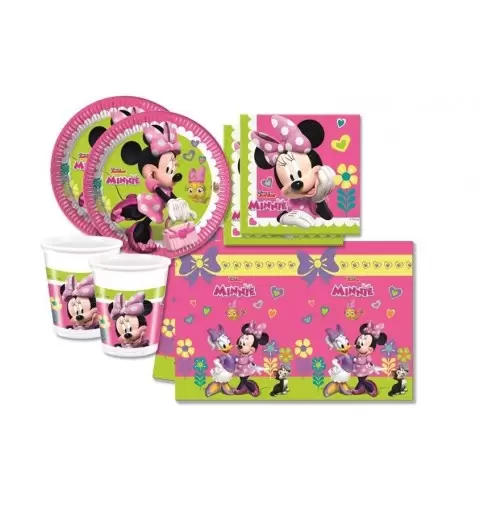 SET PER COMPLEANNO PARTY BAMBINA MINNIE DISNEY