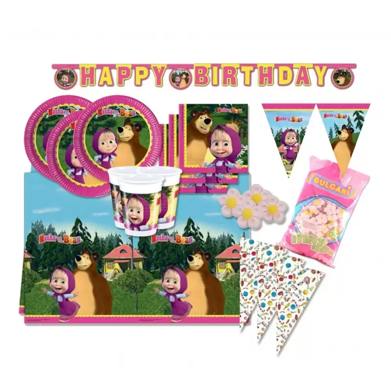 KIT N 51 - MASHA E ORSO ADDOBBI + MARSHMALLOW