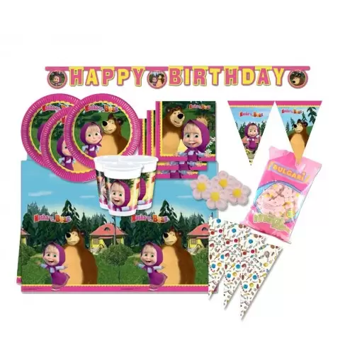 KIT N 51 - MASHA E ORSO ADDOBBI + MARSHMALLOW