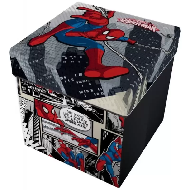 POUF CONTENITORE BOX  PIEGHEVOLE SPIDERMAN 41421