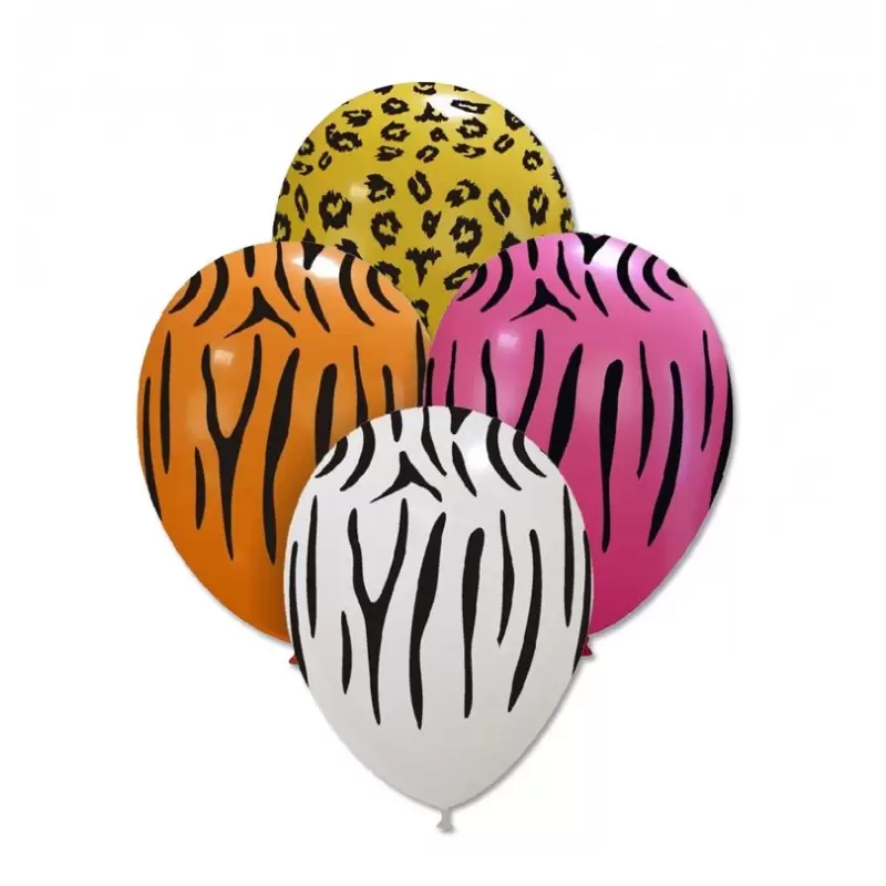 PALLONCINI IN LATTICE GRAFICA " ANIMALIER " COLORI ASSORTITI