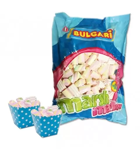 24 SCATOLINE BOX CELESTE + 1 KG DI MARSHMALLOW MIX BIANCO ROSA ESTRUSO