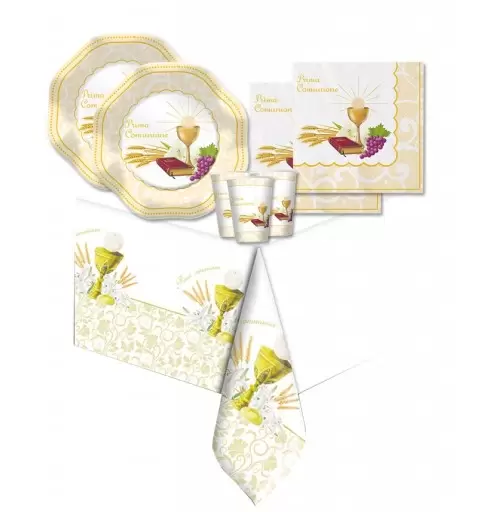 KIT N 3 - LA MIA COMUNIONE COORDINATO TAVOLA