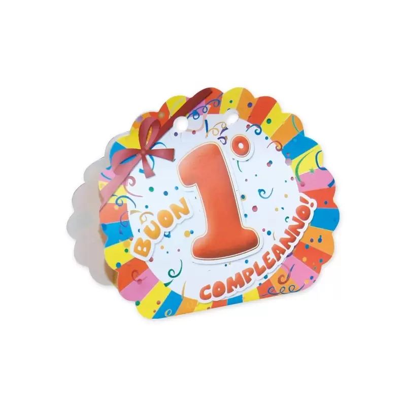 SCATOLINE PORTACONFETTI PRIMO COMPLEANNO FANTASY 13043 25 PZ.