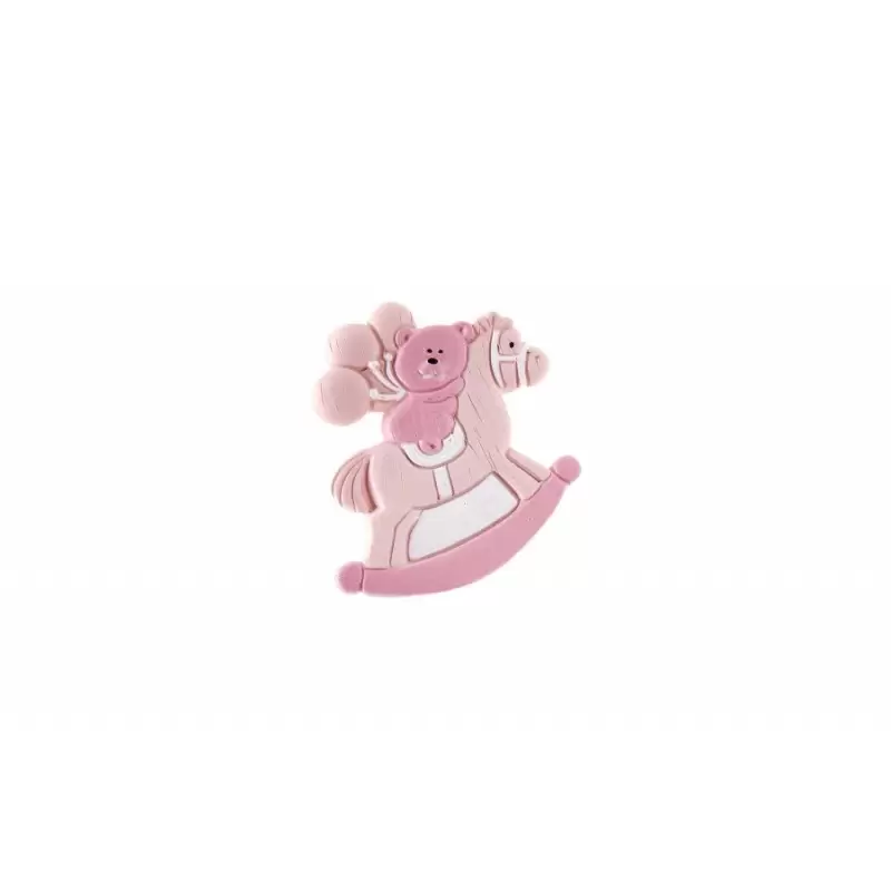 MAGNETI CAVALLO A DONDOLO ROSA 1012750 12 PZ.