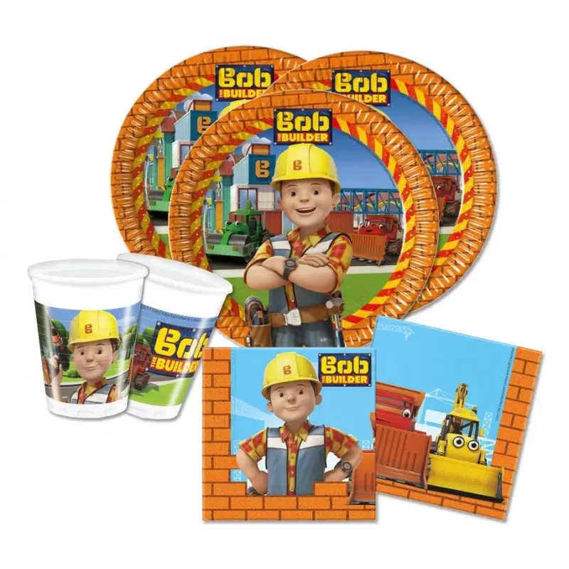 KIT N 2 - BOB AGGIUSTATUTTO - THE BUILDER COORDINATO TAVOLA