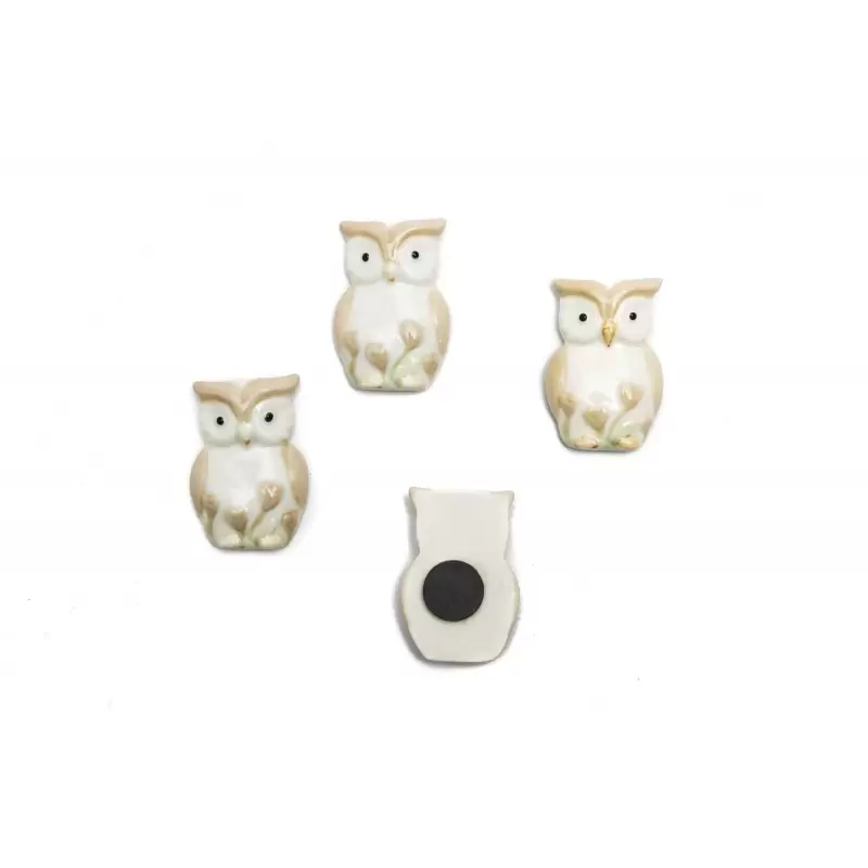 MAGNETI GUFO BIANCO 12 pz