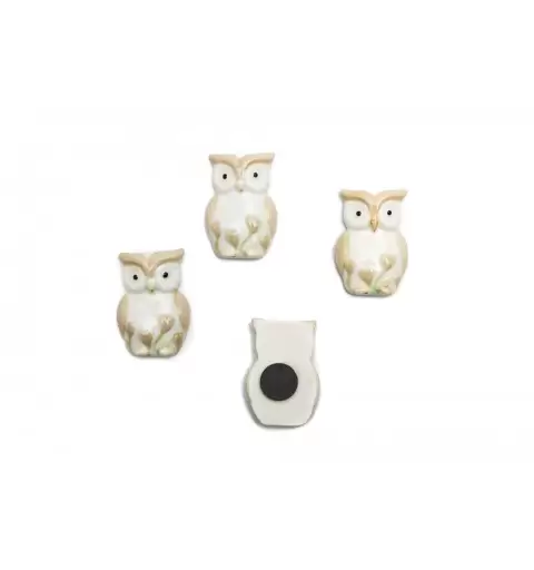 MAGNETI GUFO BIANCO 12 pz
