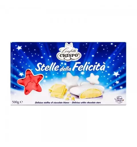 CONFETTI CRISPO - STELLE DELLA FELICITà COLORE ROSSO
