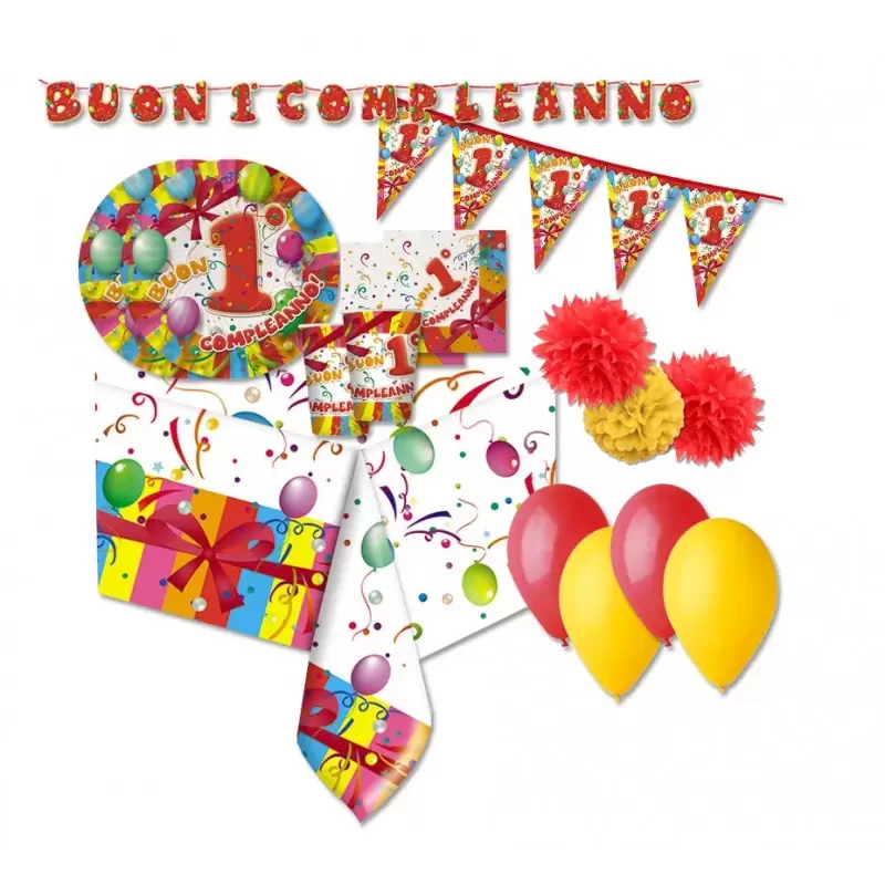 KIT N 46 - BUON PRIMO COMPLEANNO 1 ANNO FANTASY