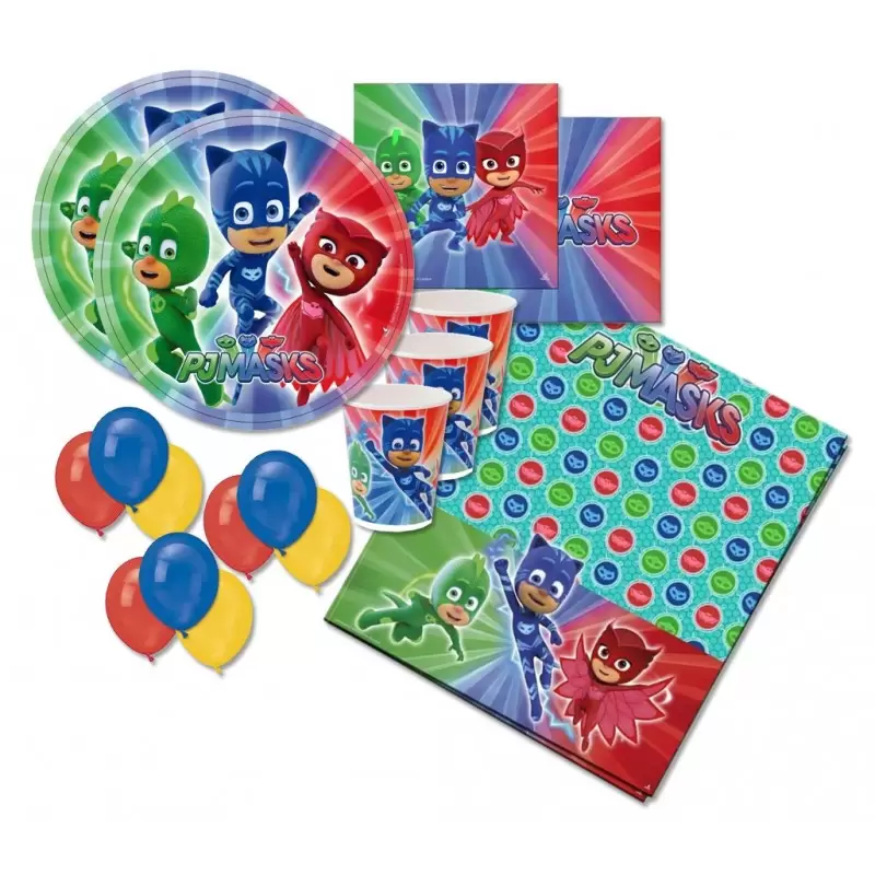 KIT N 4 - PJMASKS SUPER PIGIAMINI COORDINATO TAVOLA