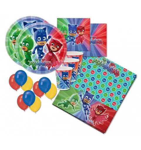 KIT N 4 - PJMASKS SUPER PIGIAMINI COORDINATO TAVOLA