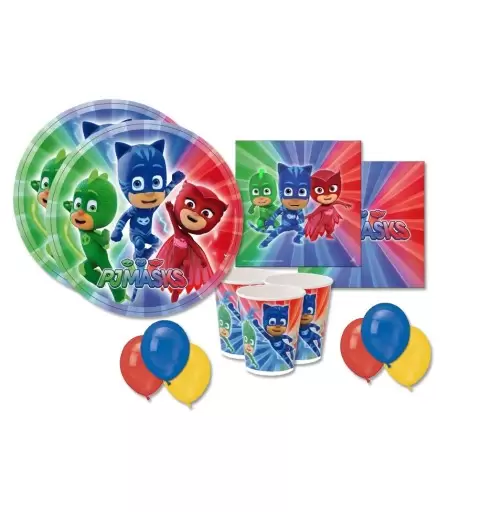 KIT N 22 - ADDOBBI FESTA SUPER PIGIAMINI PJMASKS