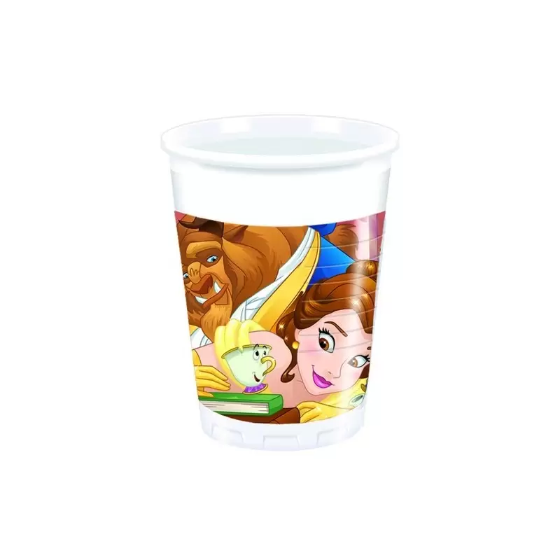 BICCHIERI LA BELLA E LA BESTIA 8 PZ