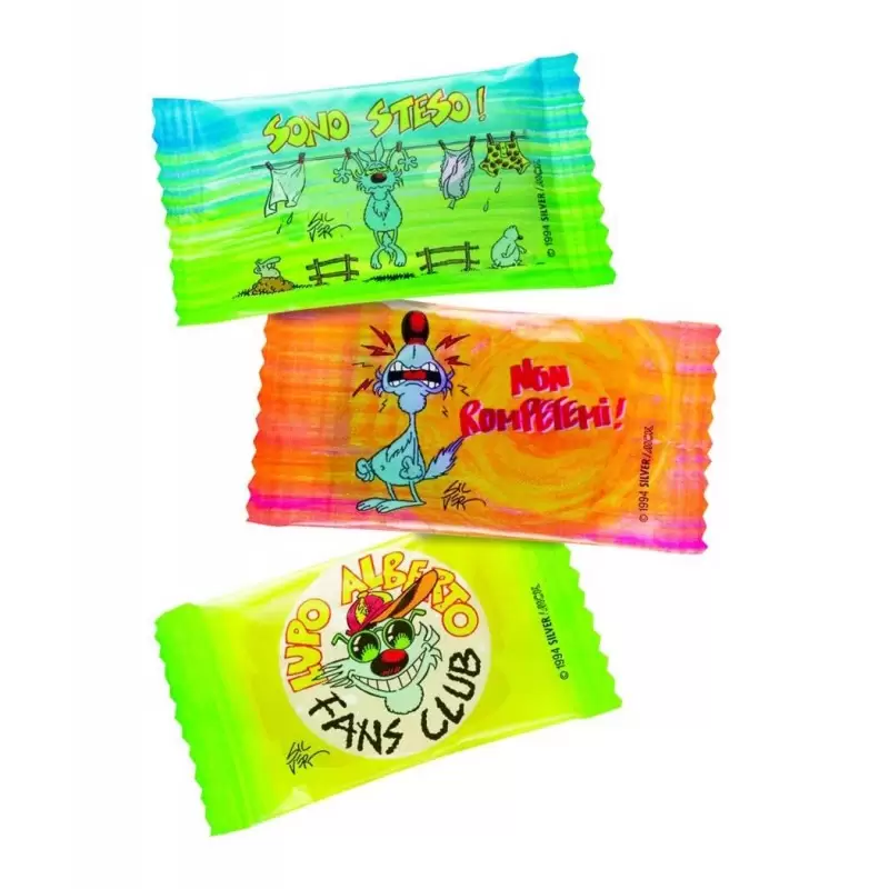 CARAMELLE GOMMOSE LUPO ALBERTO GUSTI ASSORTITI 50 PZ