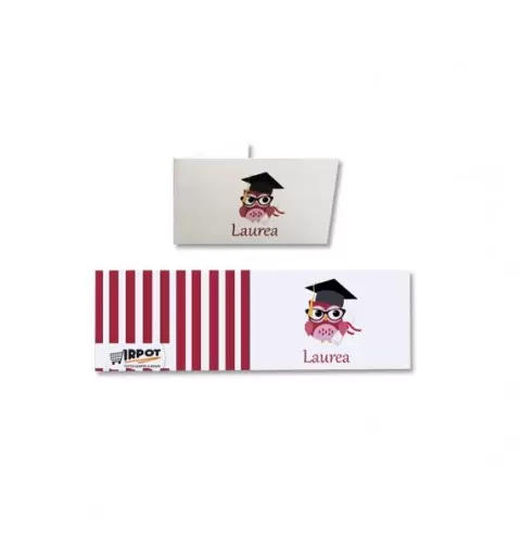 CRISPO CONFETTI SNOB AL LATTE ROSSI 2 KG + 100 BIGLIETTINI BOMBONIERA LAUREA